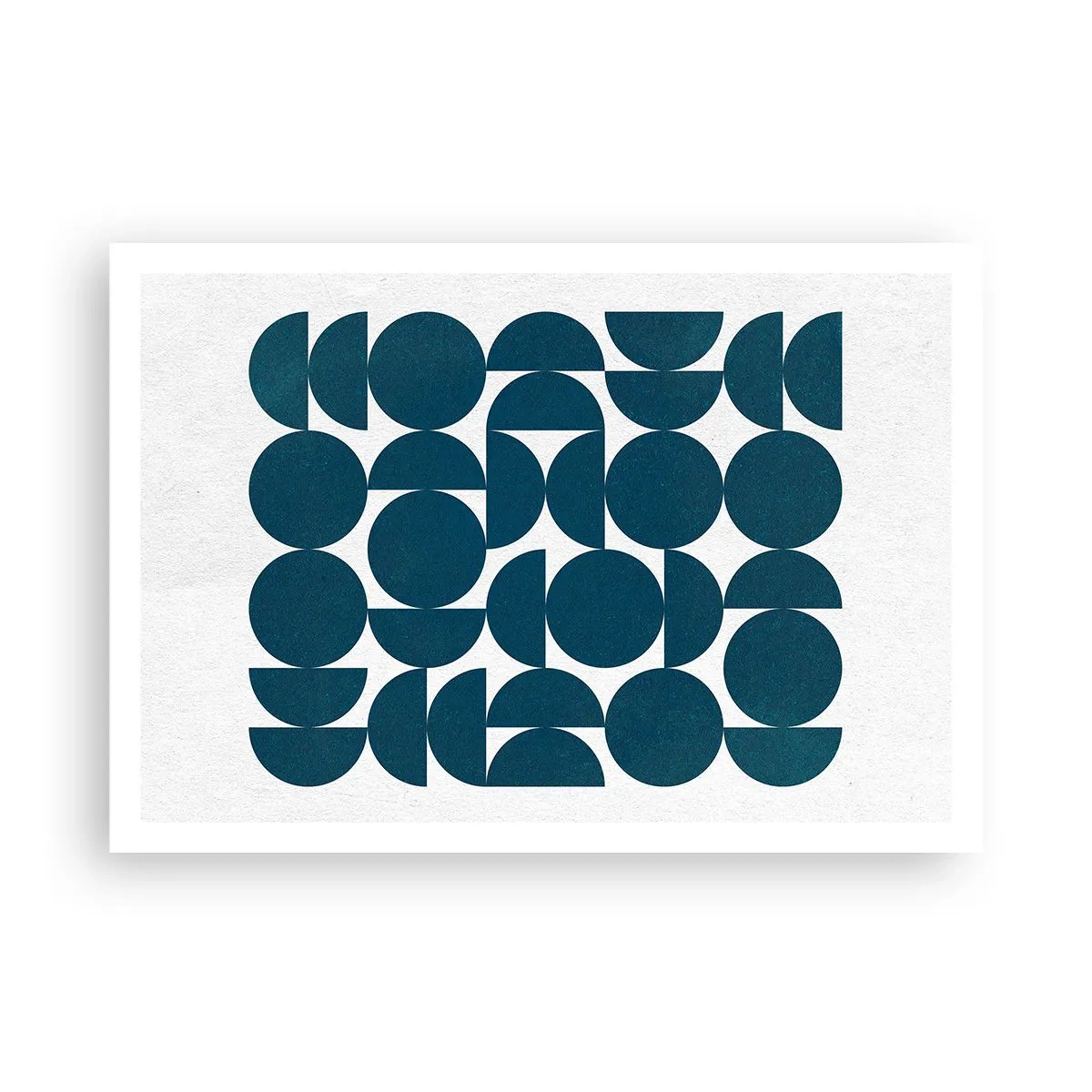 Plakat - Cirkler og halvcirkler - 100x70 cm