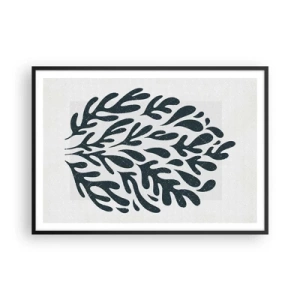 Plakat i sort ramme - Naturens former - 100x70 cm