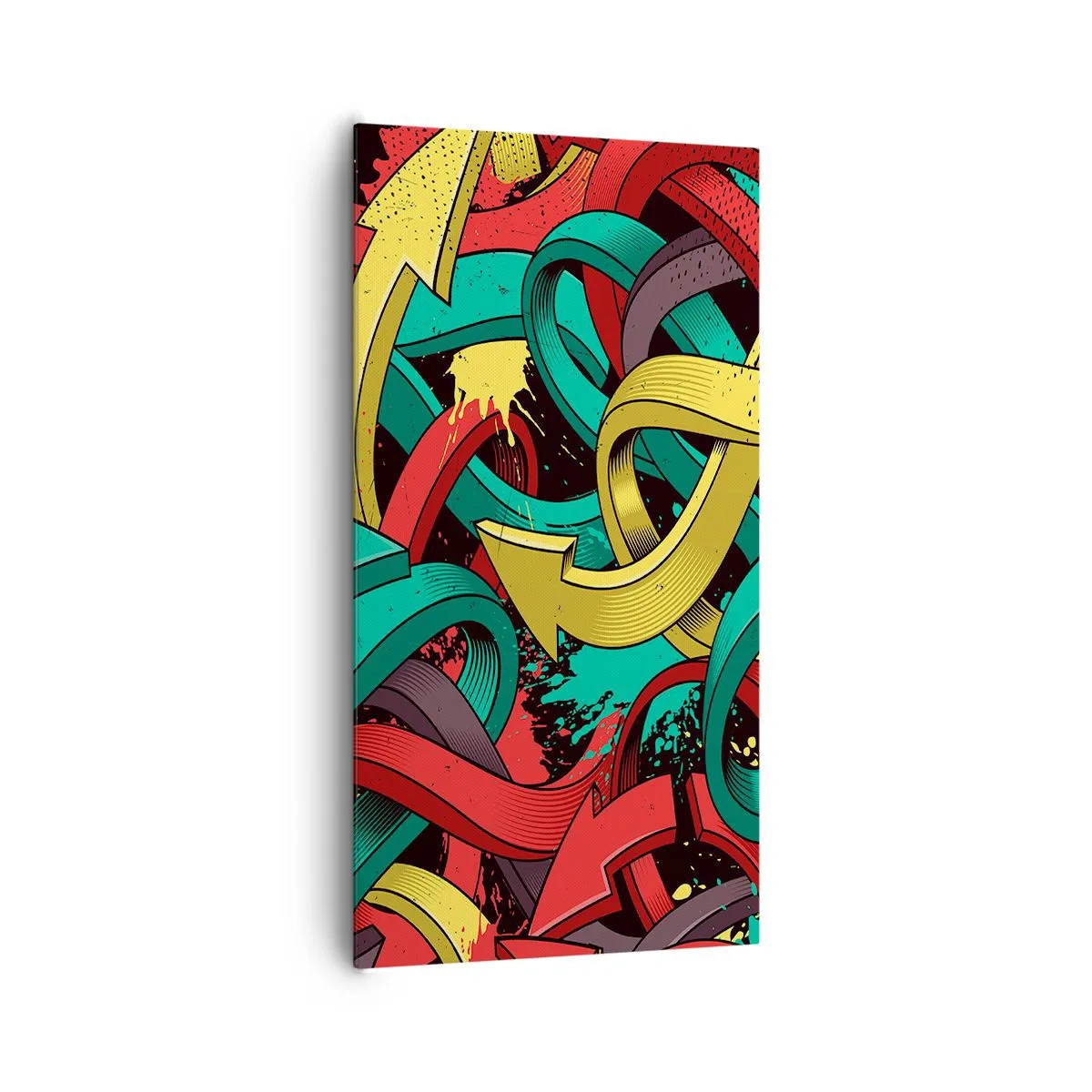 Lærredstryk - Billede på lærred - Hvilken vej skal man gå? - 65x120 cm