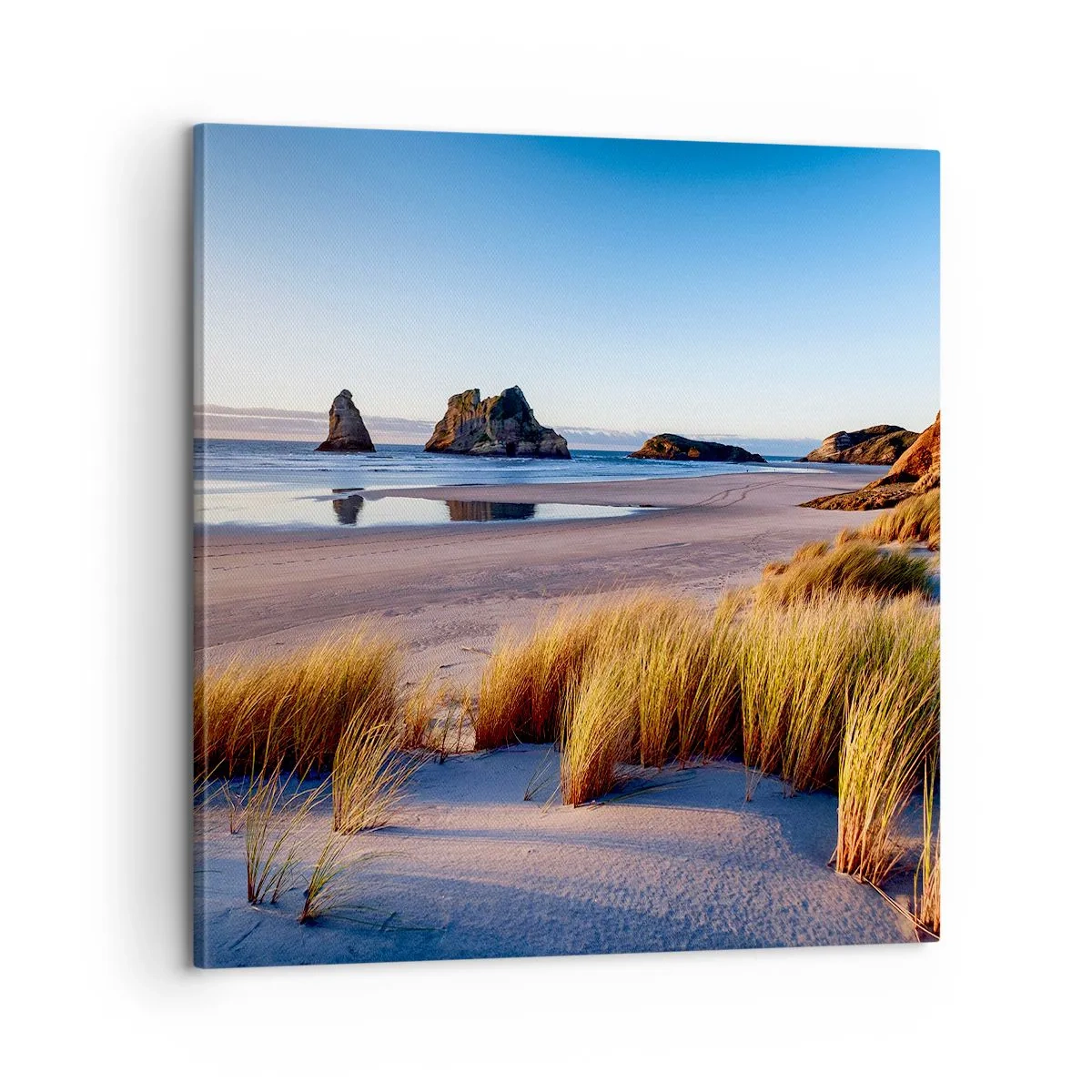 Lærredstryk - Billede på lærred - For dem, der søger ro - 60x60 cm