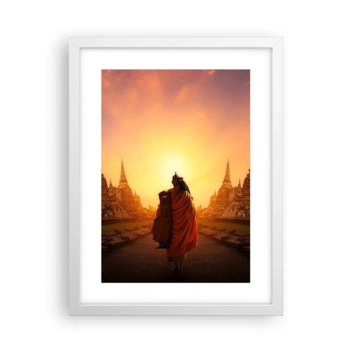 Plakat i hvid ramme - I fred for evigt - 30x40 cm