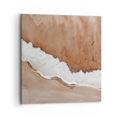 Lærredstryk - Billede på lærred - I jordnære farver - 70x70 cm