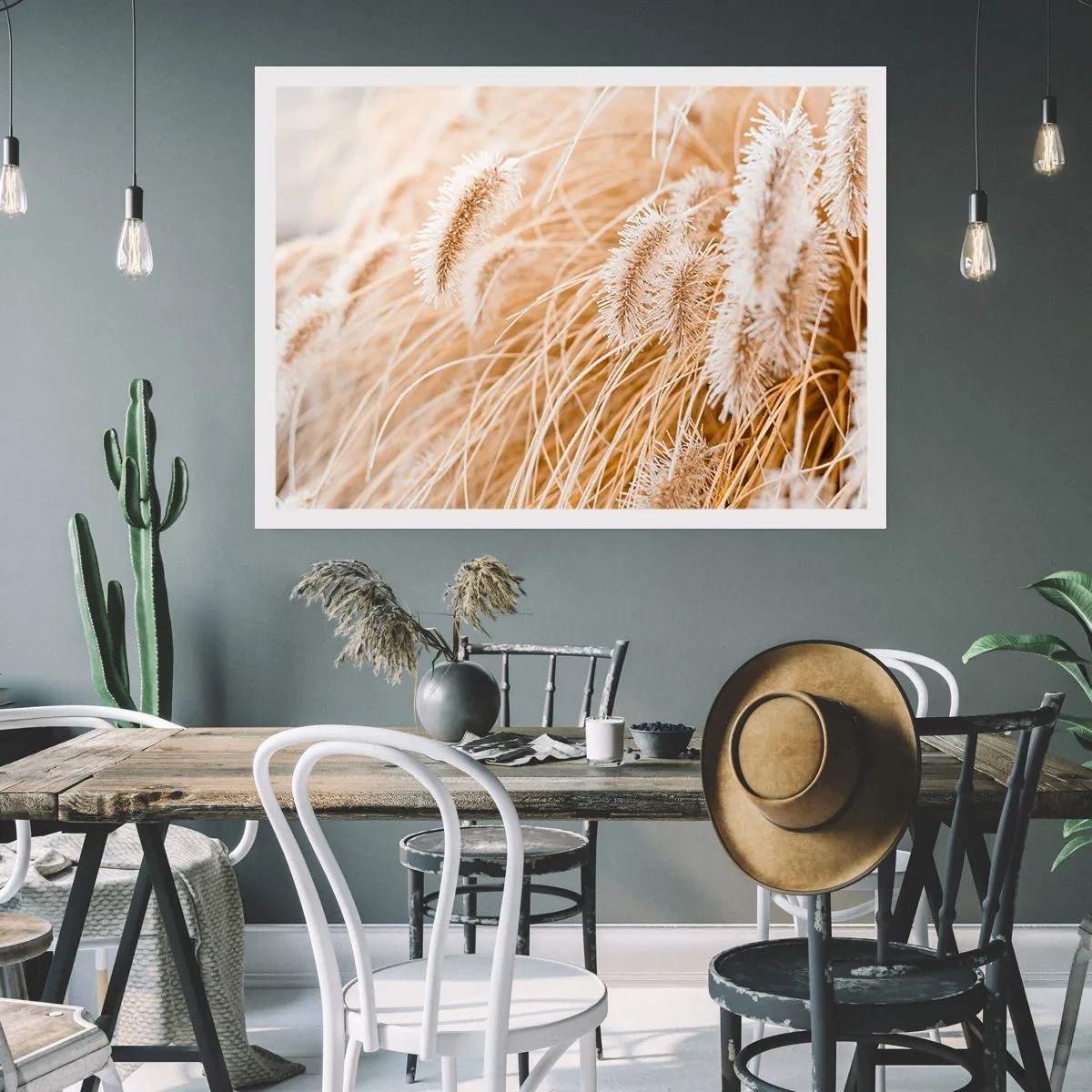 Plakat - Gyldent susen af græsser - 50x40 cm