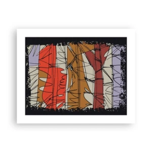 Plakat - Spontan komposition - 50x40 cm
