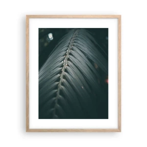 Plakat i ramme af lyst egetræ - Naturens præcision - 40x50 cm
