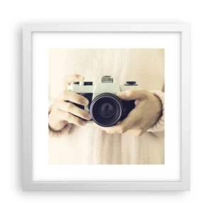 Plakat i hvid ramme - For at se mere... - 30x30 cm