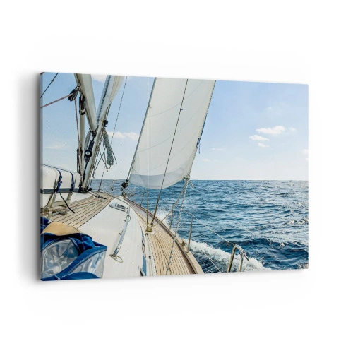 Lærredstryk - Billede på lærred - Ahoj , eventyr - 100x70 cm