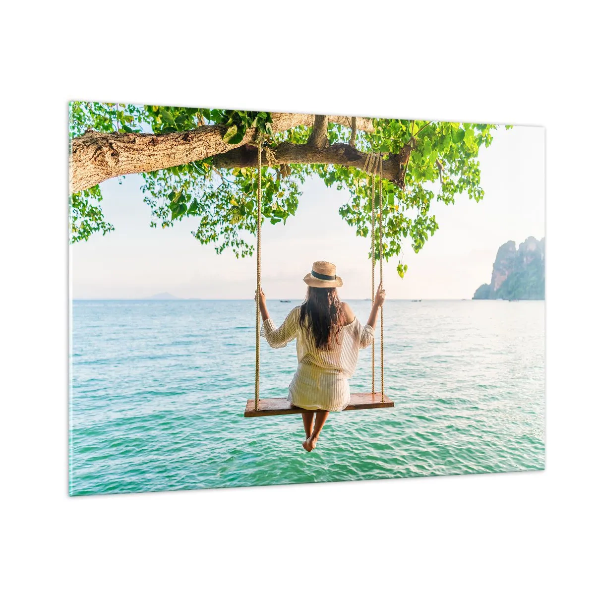 Billede på glas - Livet er smukt - 100x70 cm