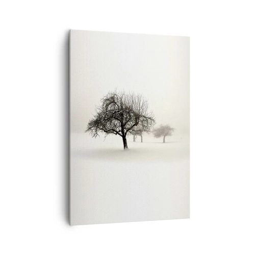 Lærredstryk - Billede på lærred - Vintersøvn - 70x100 cm