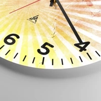 Skive med numre \ 30x30 cm | Rund \ Glas