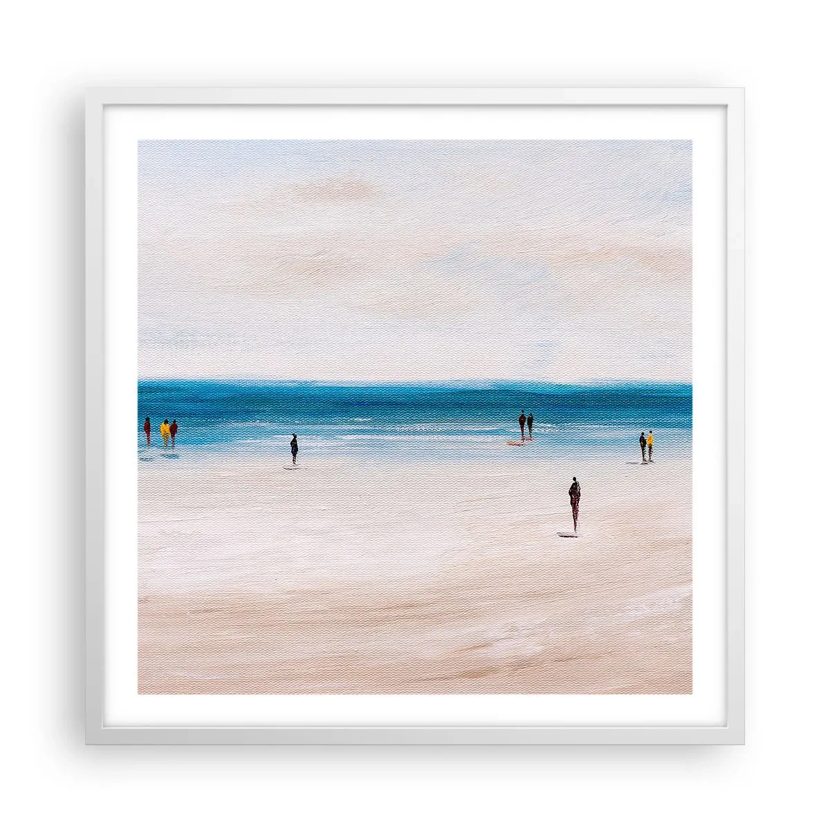 Plakat i hvid ramme - Et naturligt behov - 60x60 cm