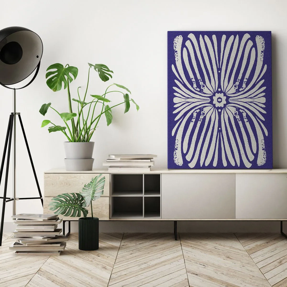 Lærredstryk - Billede på lærred - Etniske inspirationer - 80x120 cm