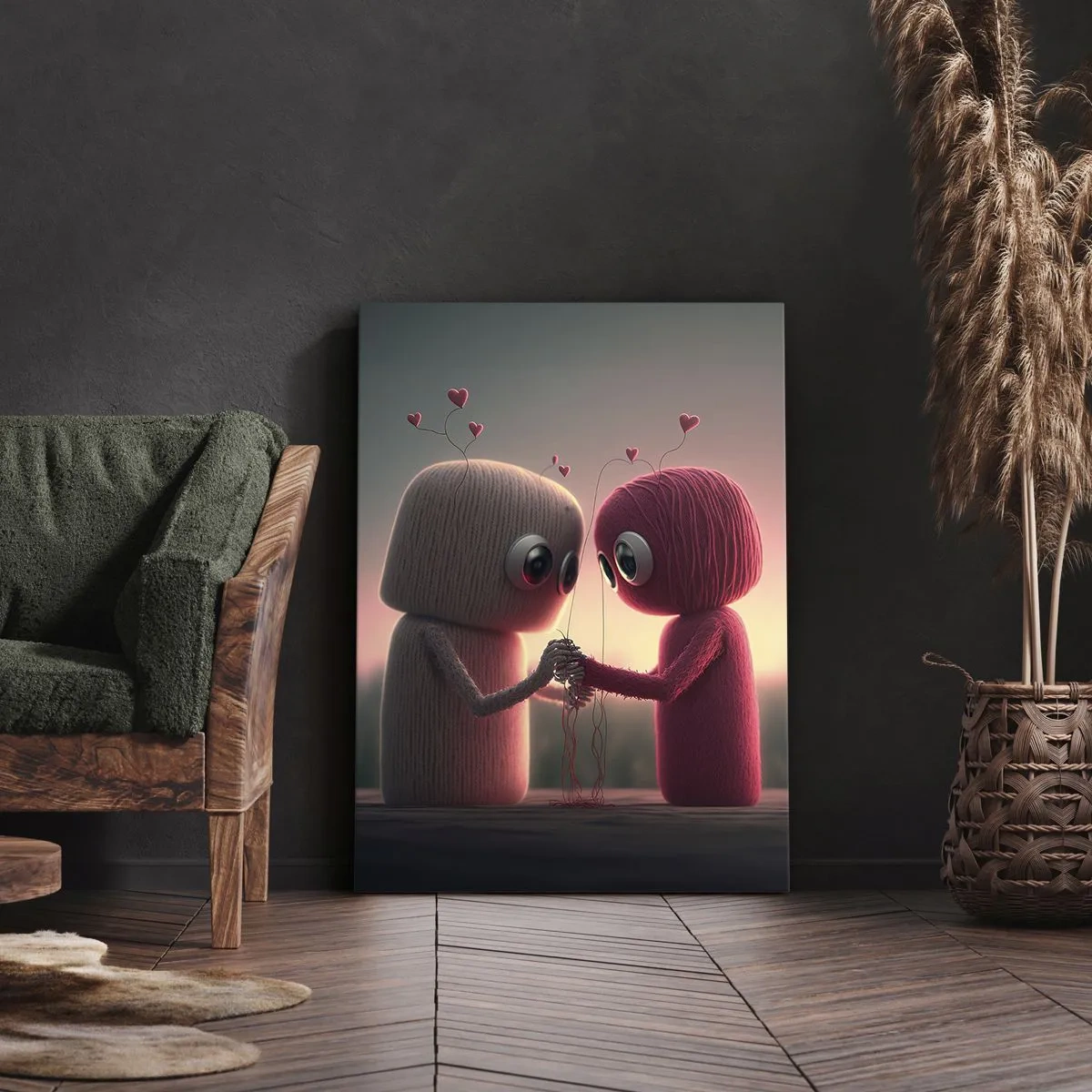 Lærredstryk - Billede på lærred - Alle har lov til at elske - 50x70 cm