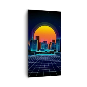 Lærredstryk - Billede på lærred - Vil du stadig gerne komme til den ægte vare? - 55x100 cm