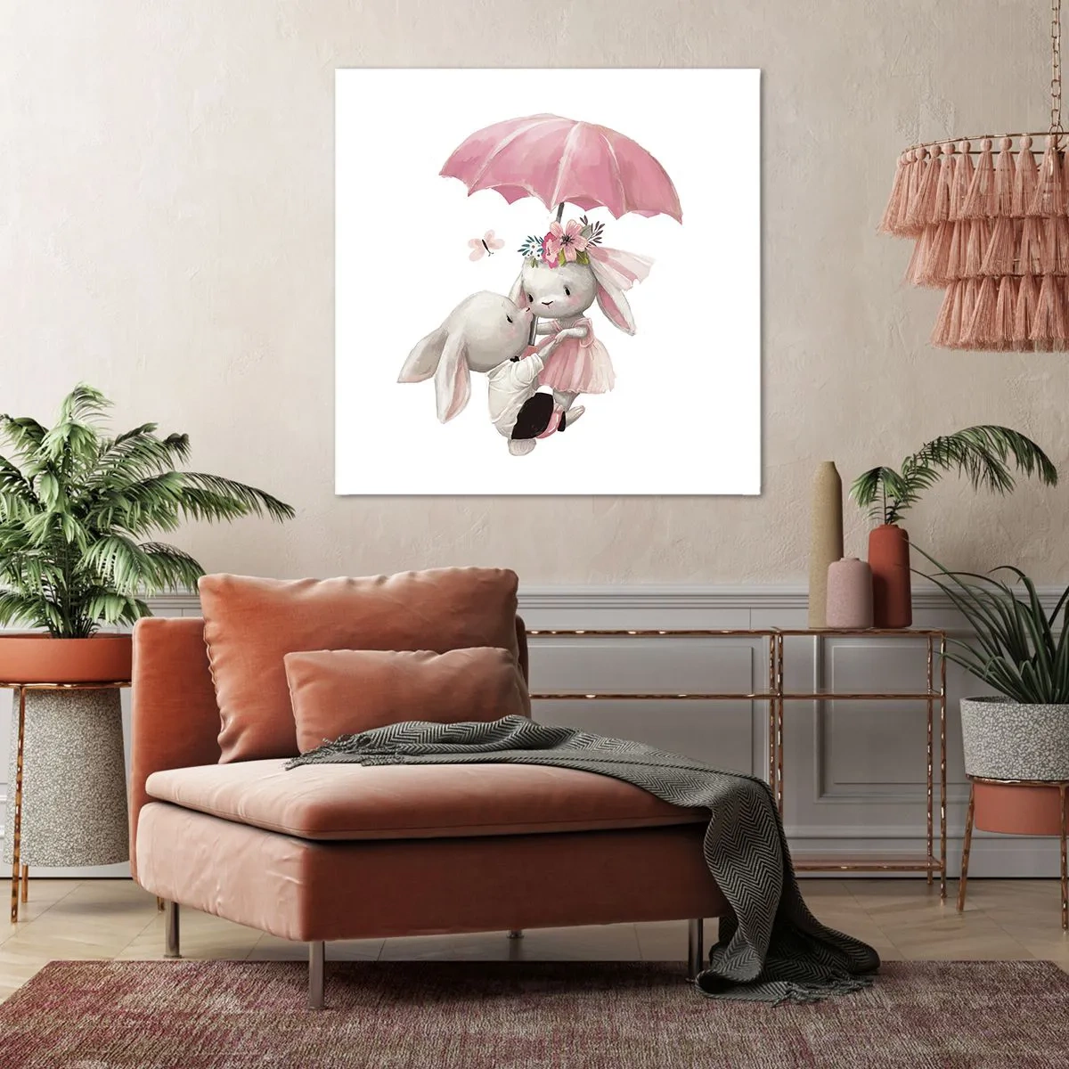 Lærredstryk - Billede på lærred - Det er kærlighed - 40x40 cm