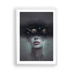 Plakat i hvid ramme - Og planeterne er ved at gå amok... - 50x70 cm