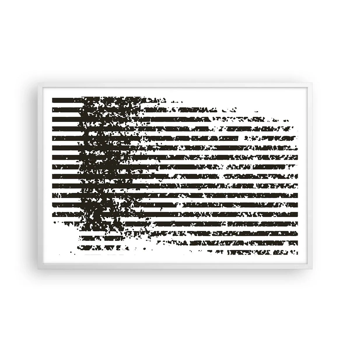 Plakat i hvid ramme - Rytme og støj - 91x61 cm