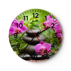 Vægur, Uret - Pyramide af ro og fred - 40x40 cm