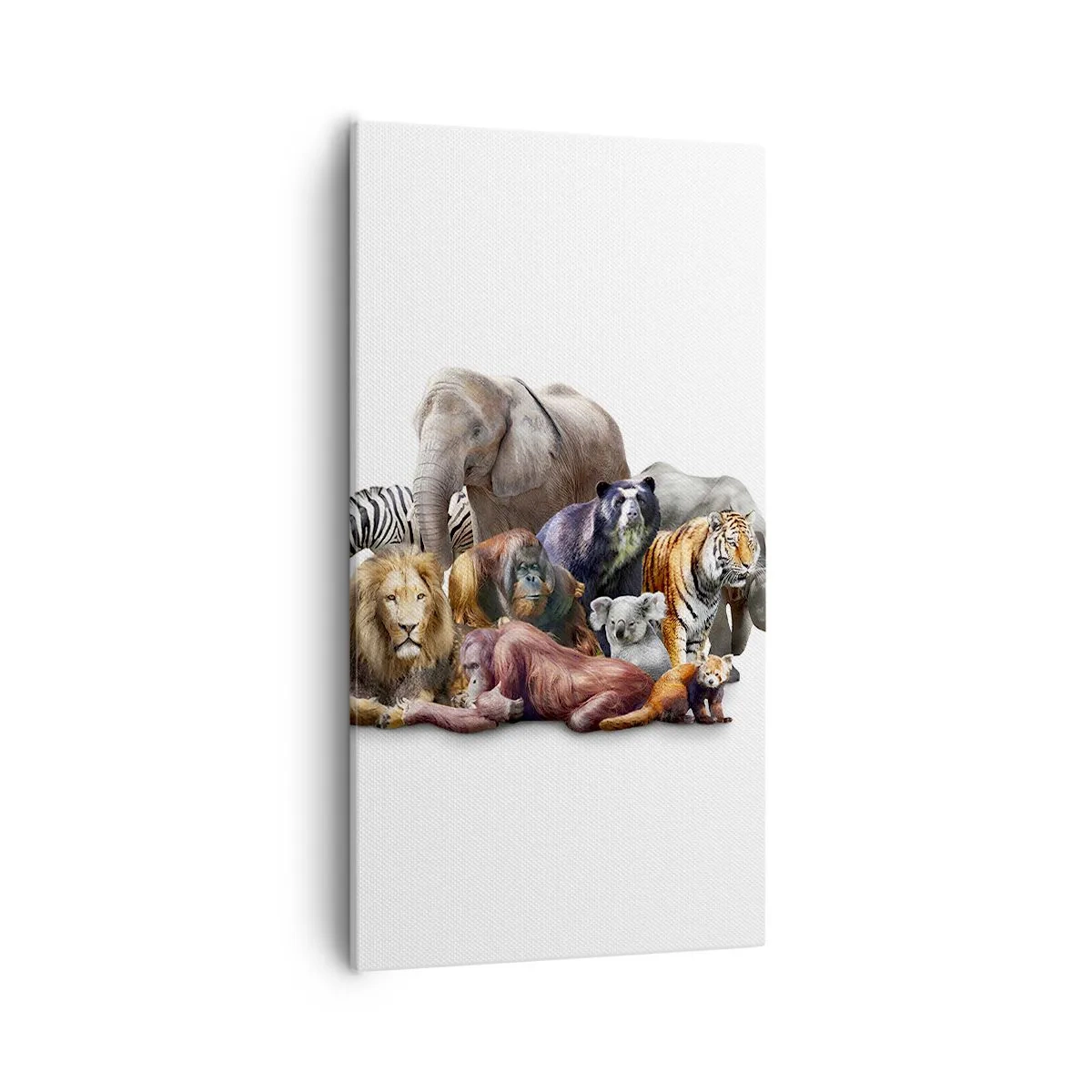 Lærredstryk - Billede på lærred - Afrikansk familiefotografi - 55x100 cm