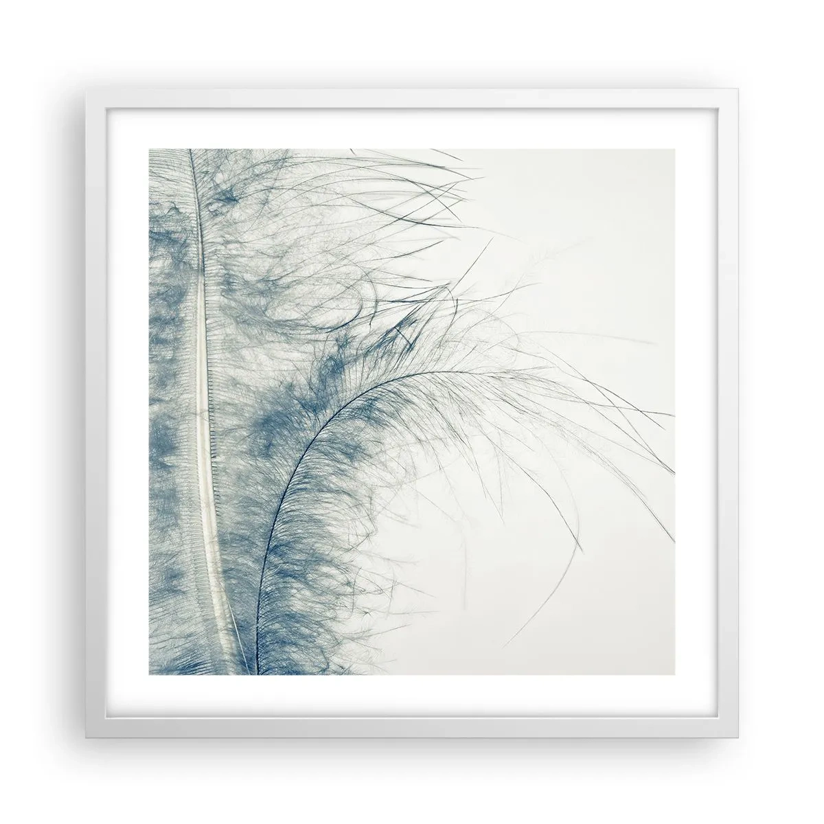 Plakat i hvid ramme - Naturens hvisken - 50x50 cm