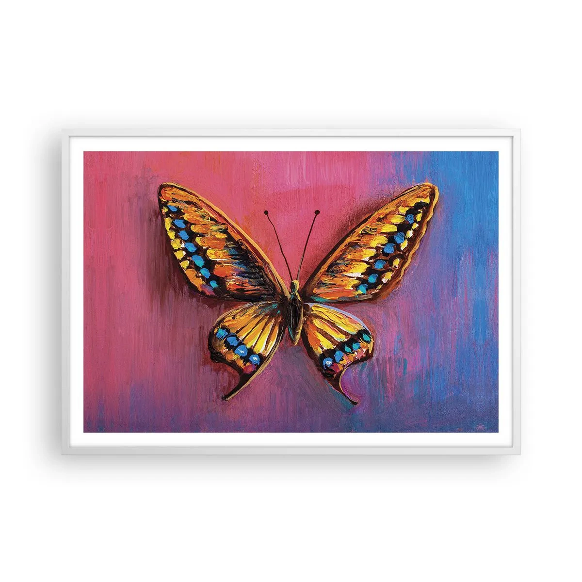 Plakat i hvid ramme - Naturens juvel - 100x70 cm