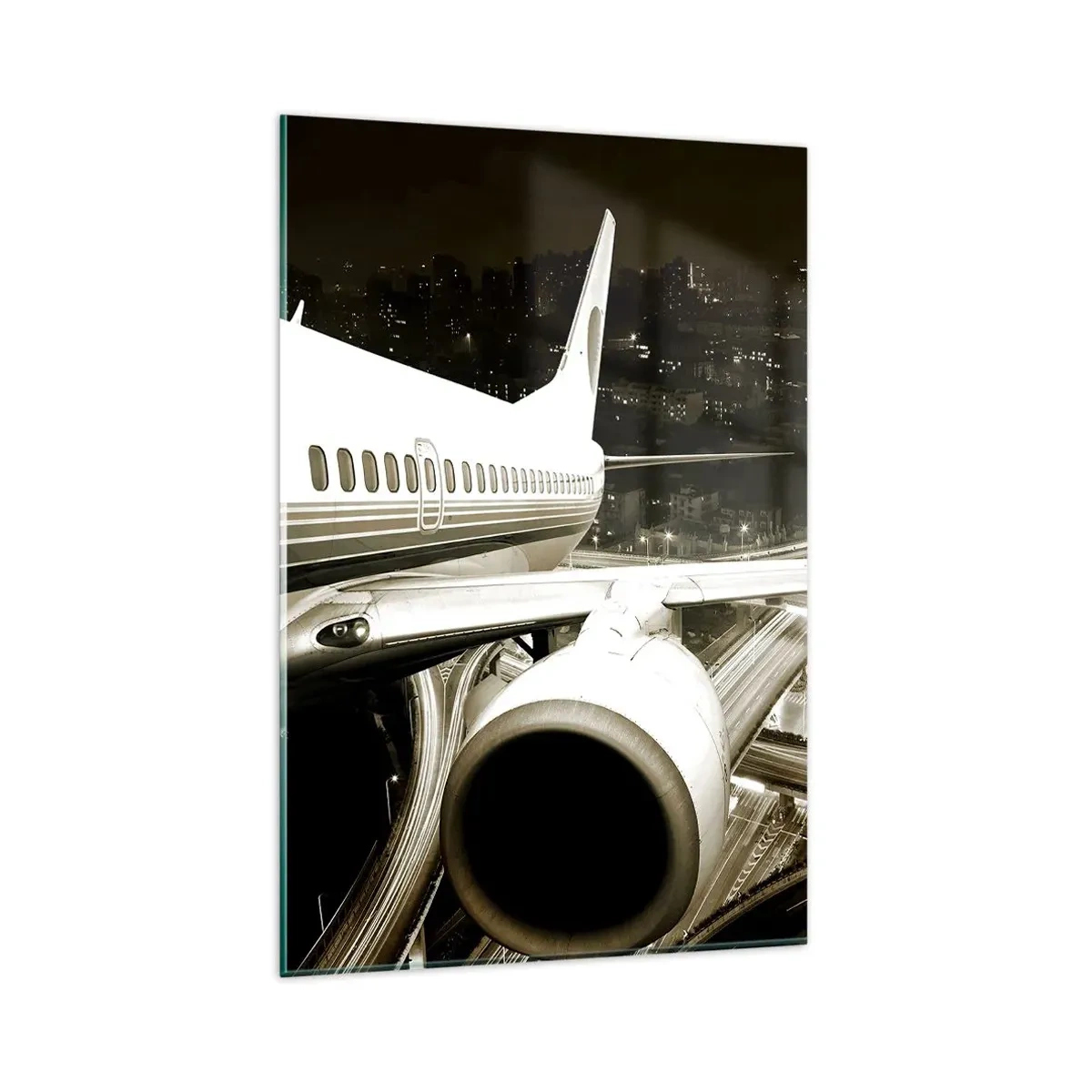 Billede på glas - Stiger ind i natten - 80x120 cm