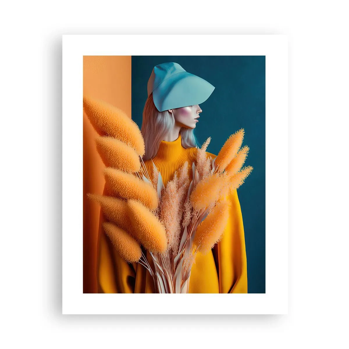 Plakat - Fluffy portræt - 40x50 cm