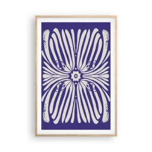 Plakat i ramme af lyst egetræ - Etniske inspirationer - 61x91 cm