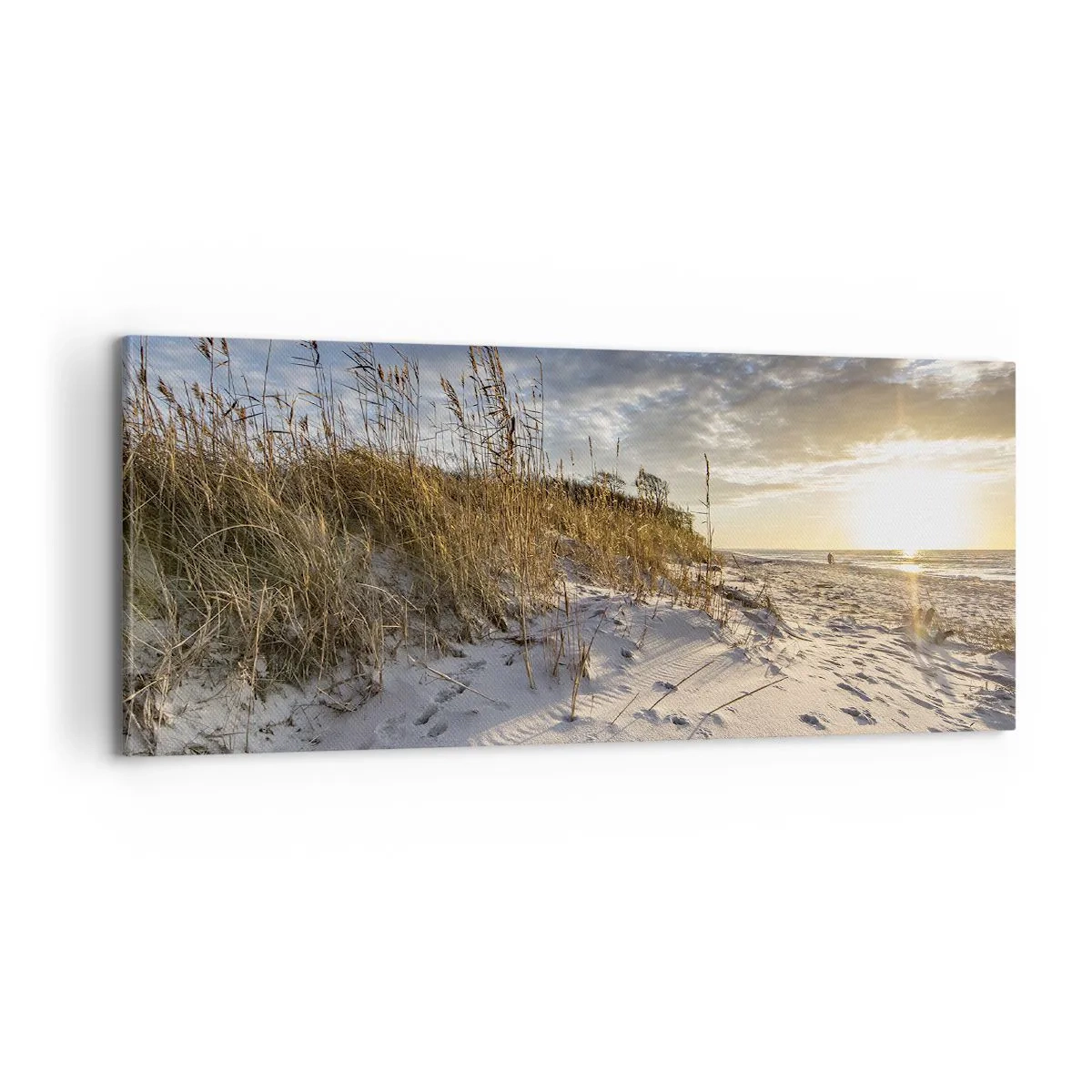 Lærredstryk - Billede på lærred - Indbydelse til en vandretur - 100x40 cm
