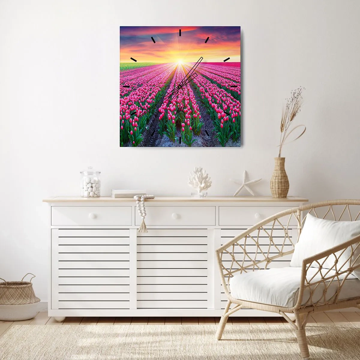 Vægur, Uret - Skønhedsfarm - 30x30 cm
