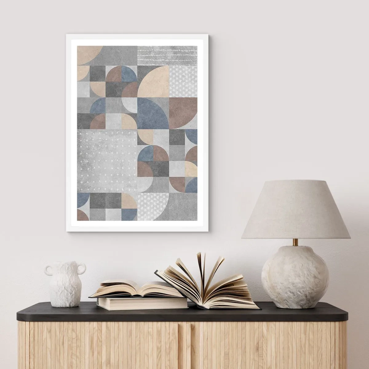 Plakat i hvid ramme - Keramisk fantasi - 50x70 cm