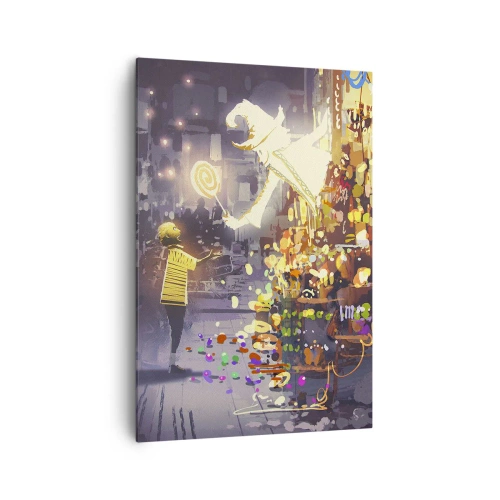 Lærredstryk - Billede på lærred - Hekseri eksisterer - 70x100 cm