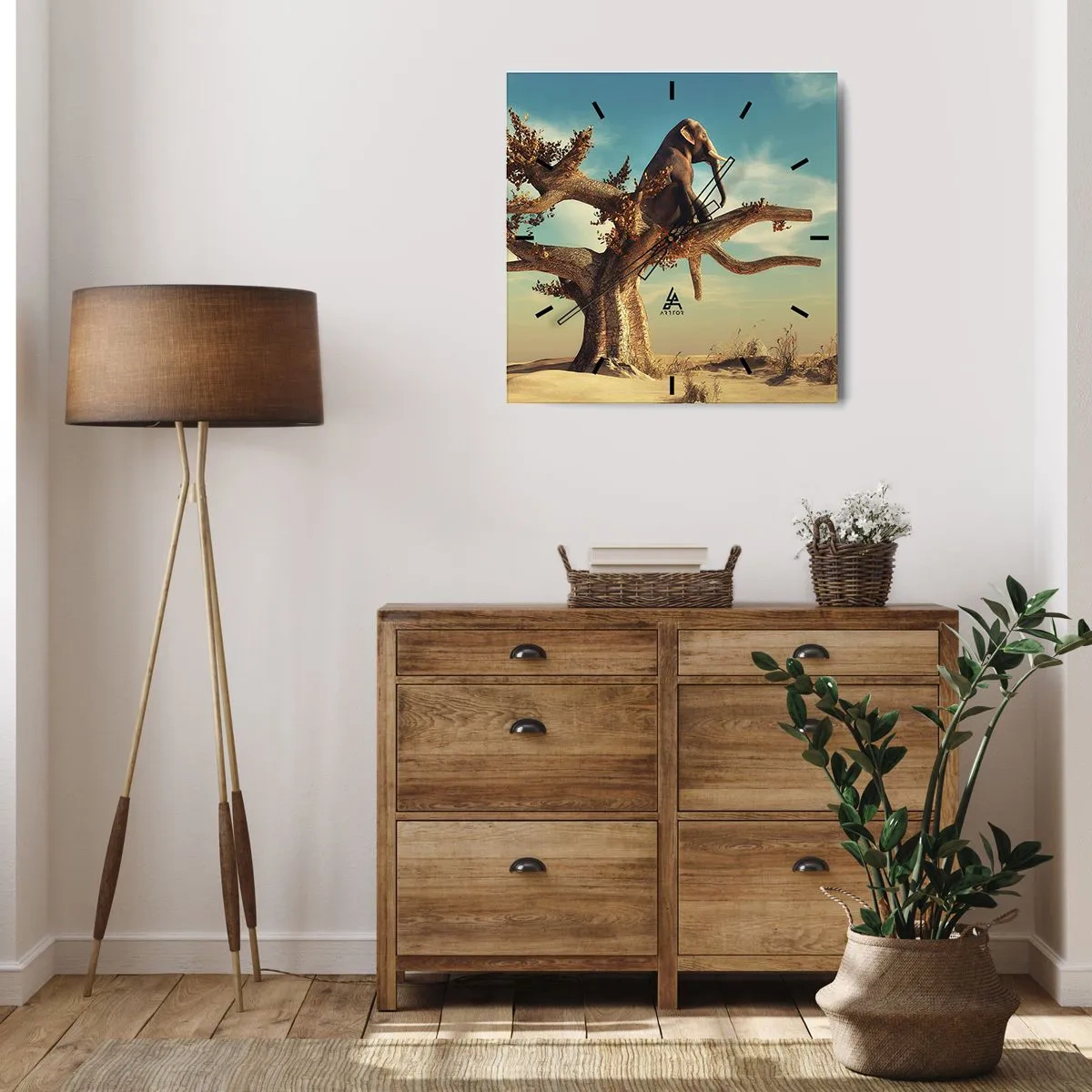 Vægur, Uret - Et nyt synspunkt - 30x30 cm