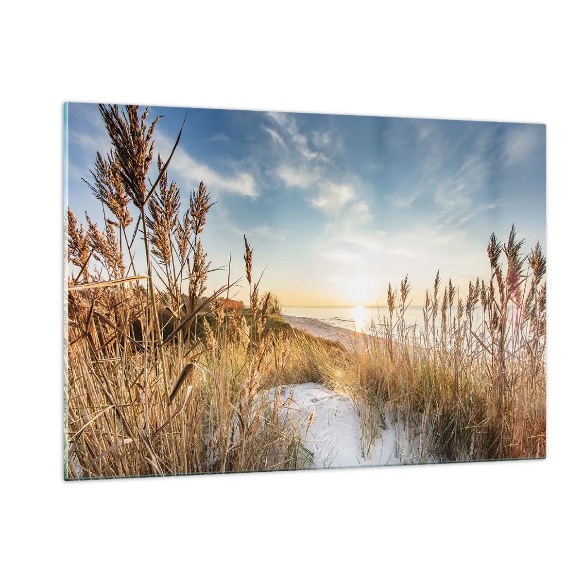 Billede på glas - Nordstrand - 120x80 cm