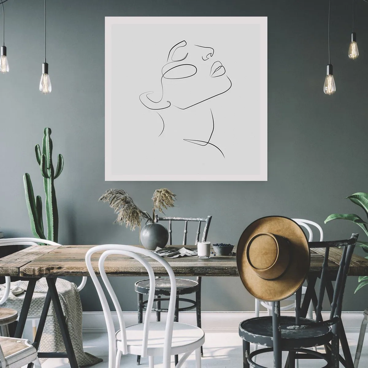 Plakat - En drømmes slyngninger - 50x50 cm