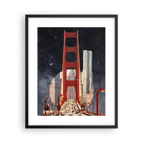 Plakat i sort ramme - Altid i centrum - 40x50 cm