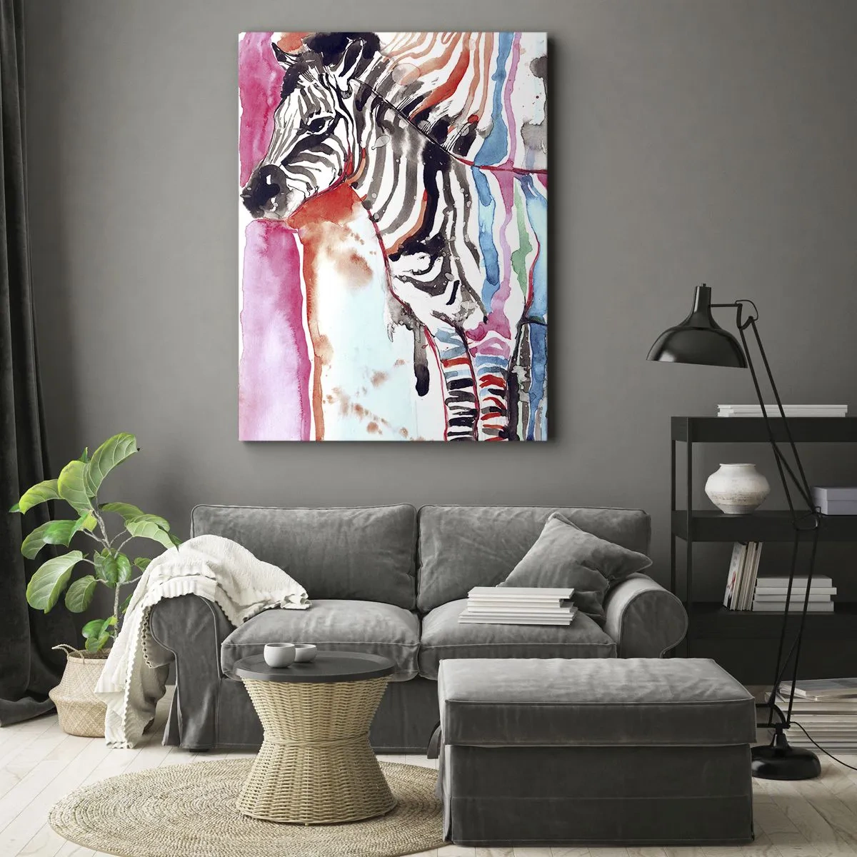 Lærredstryk - Billede på lærred - Naturens ubekymrede joke - 70x100 cm