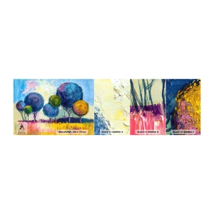 Prøve Fototapet Selvklæbende Deluxe Sticker - Kugle - idealets form - Abstraktion, Landskab, Grafik - 100x30 cm