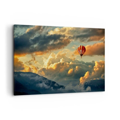 Lærredstryk - Billede på lærred - Jeg går, fordi jeg vil - 120x80 cm