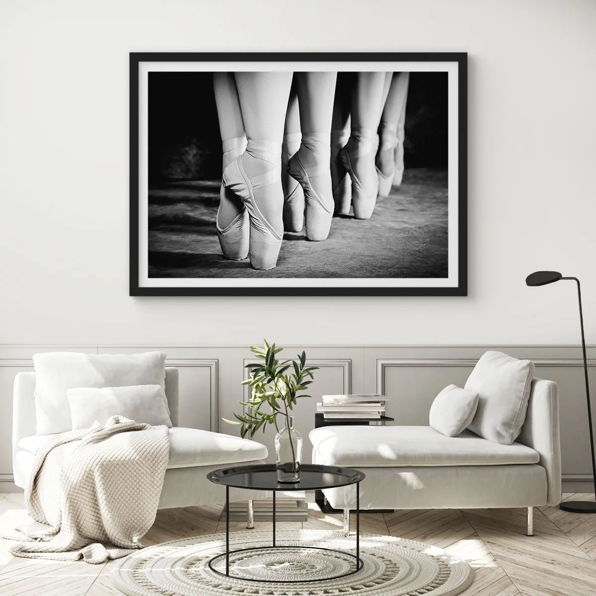 Plakat i sort ramme - Sammen, let - 50x40 cm