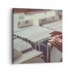 Lærredstryk - Billede på lærred - På jagt efter følelser - 30x30 cm