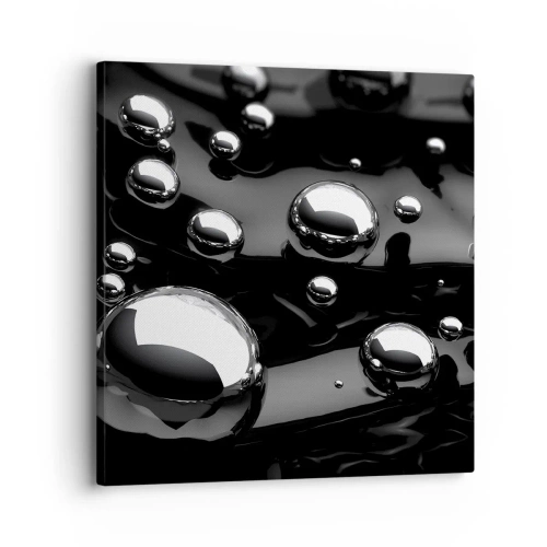 Lærredstryk - Billede på lærred - Fra de sorte dybder - 30x30 cm