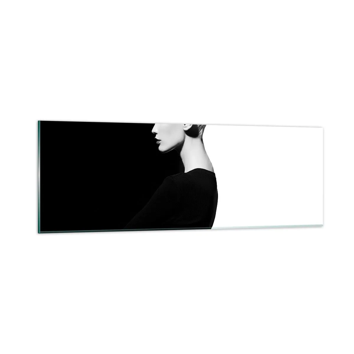 Billede på glas - Blot en kvinde - 90x30 cm