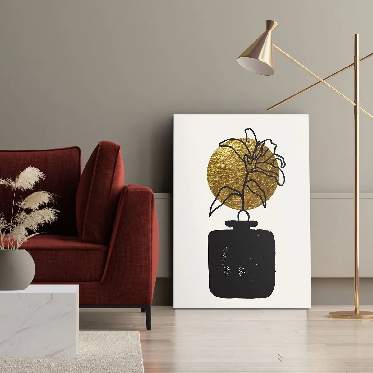 Lærredstryk - Billede på lærred - Skønhed i balance - 50x70 cm