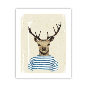Plakat - Fordi jeg kan lide stribede skjorter! - 40x50 cm