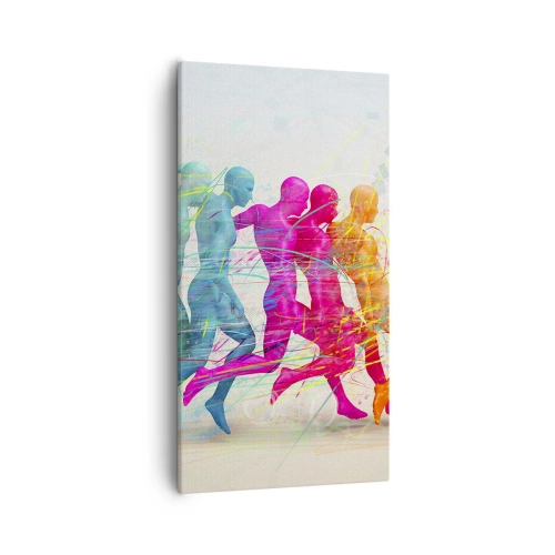 Lærredstryk - Billede på lærred - Harmoni i bevægelse - 55x100 cm