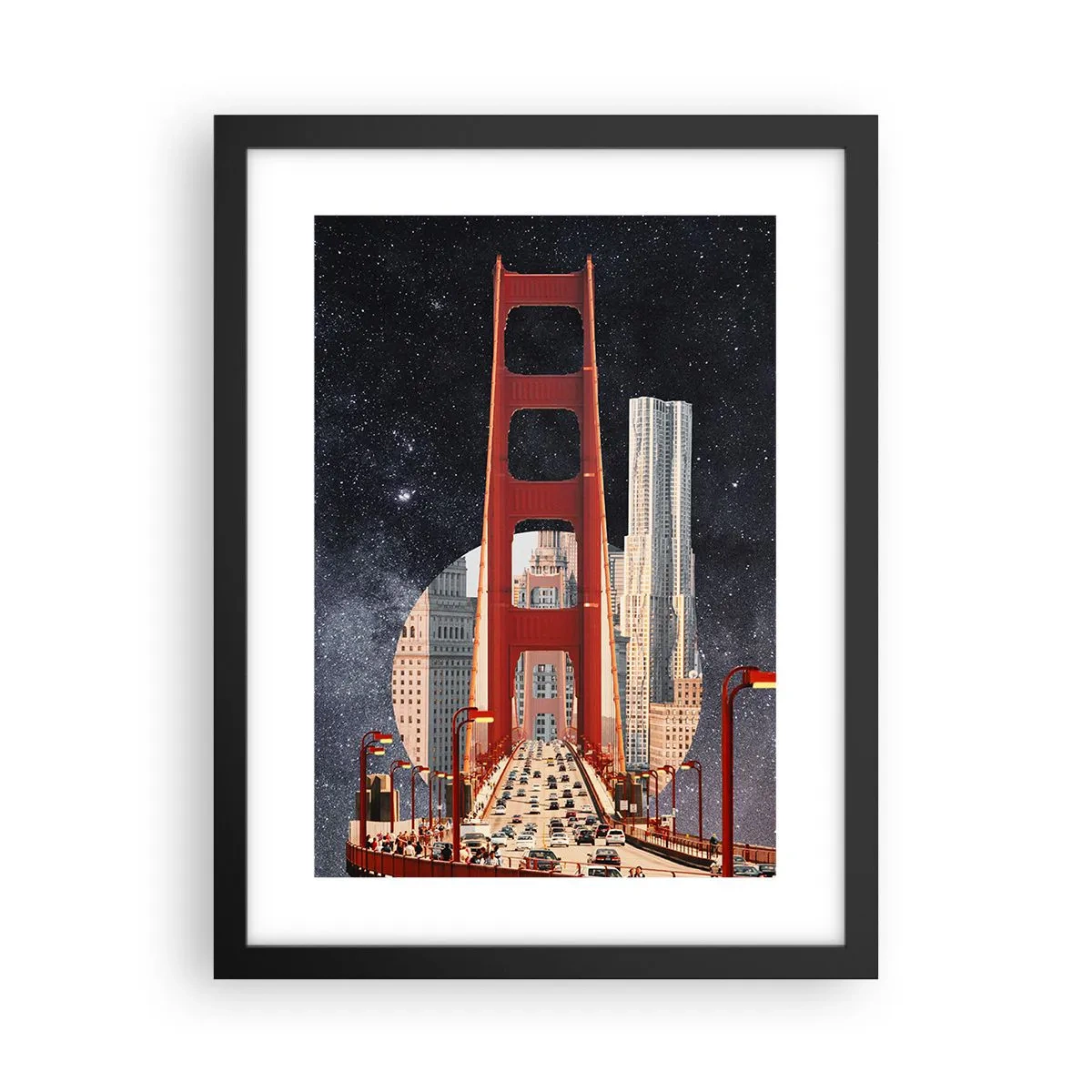 Plakat i sort ramme - Altid i centrum - 30x40 cm