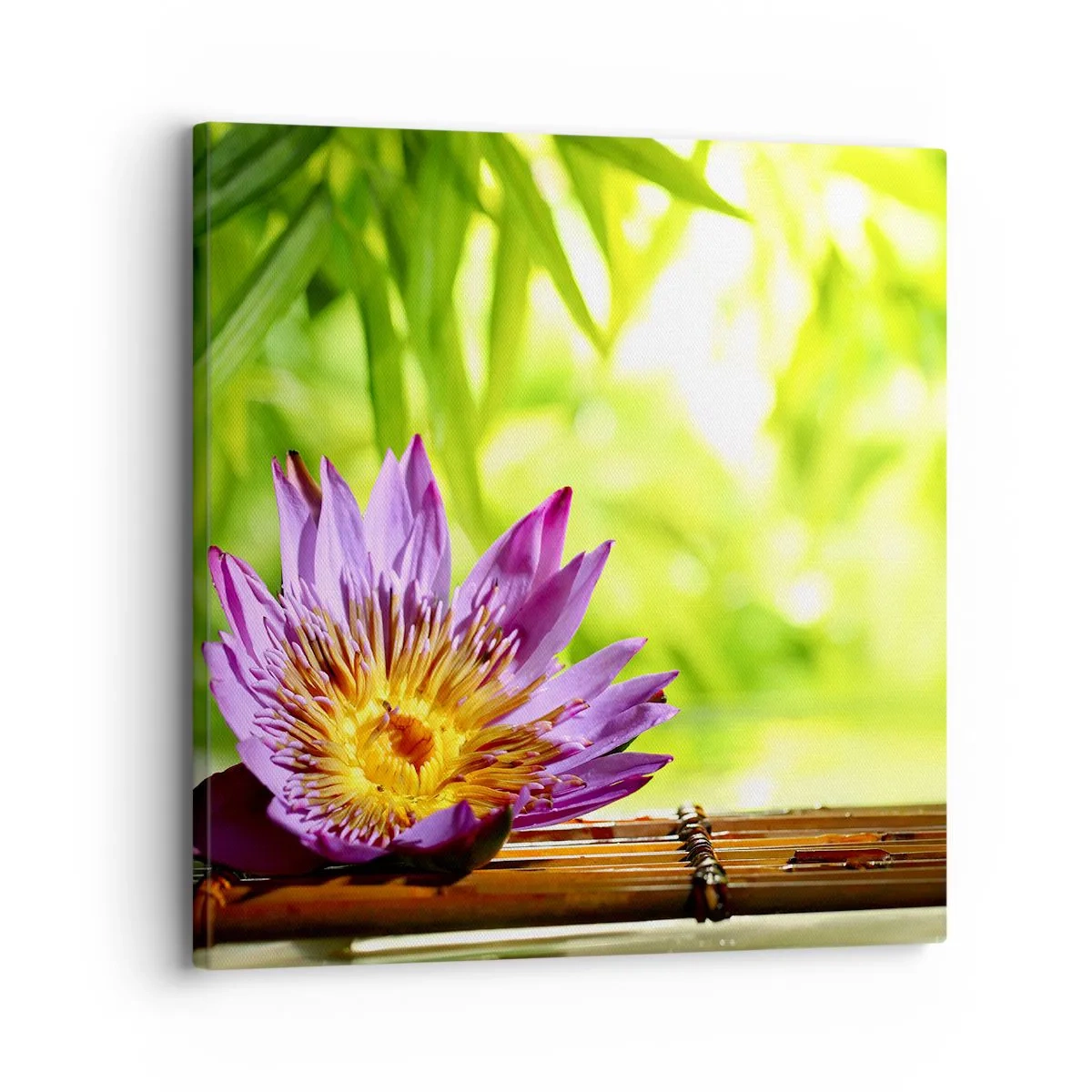 Lærredstryk - Billede på lærred - I det asiatiske solskin - 30x30 cm