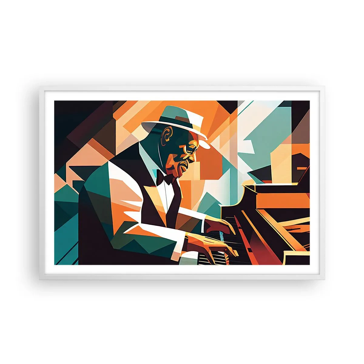 Plakat i hvid ramme - Alt det jazz - 91x61 cm