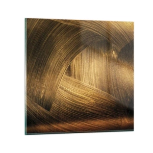 Billede på glas - I den gyldne labyrint - 50x50 cm